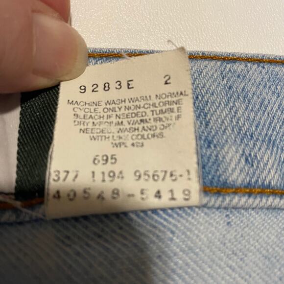 Vintage Levis Flex Denim Jeans Light Wash 90's Mens Size 34 x 30 - Picture 8 of 13